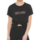 Camiseta feminina DKNY Ombre Logo, preta, tamanho X-S