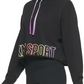 Suéter DKNY Feminino Ombre Logo Gola Funil Preto Tamanho X-G