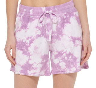Shorts DKNY Tie Dyed Feminino Roxo Tamanho X-G