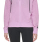 Moletom com capuz feminino DKNY Sprint Mesh Relaxed Full Zip Roxo Tamanho Médio