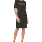Vestido feminino DKNY Oommbre Logo, preto, tamanho grande