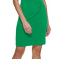Vestido tubinho franzido feminino DKNY verde tamanho 12