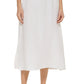 Vestido longo com decote em V e amarração frontal DKNY feminino, saída de banho, branco, tamanho pequeno