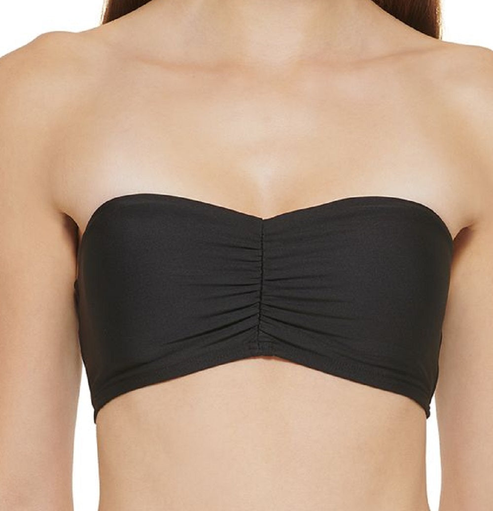 Biquíni DKNY Bandeau Feminino, Preto, Tamanho Grande