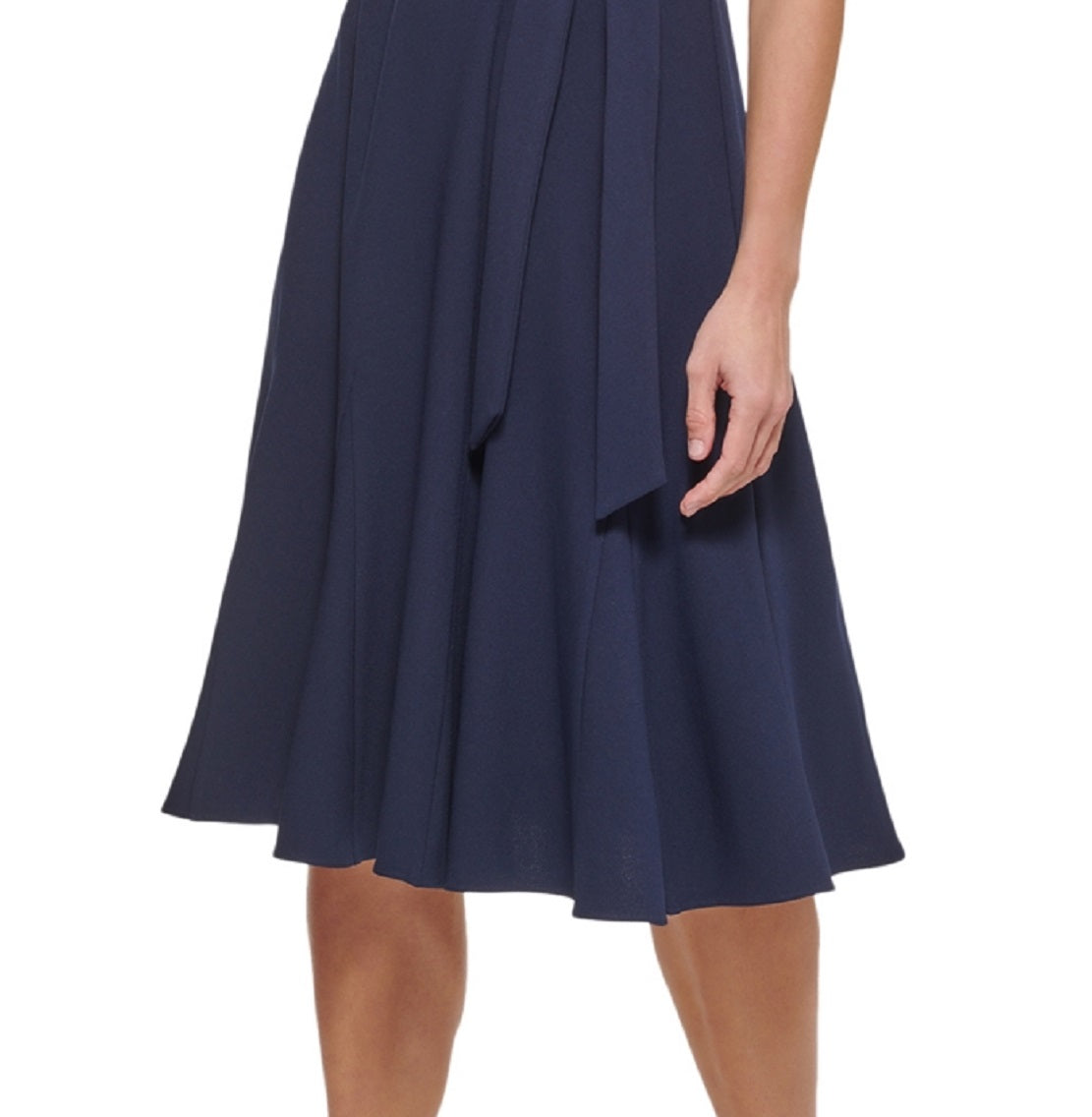 Vestido midi com cinto feminino DKNY azul tamanho 4