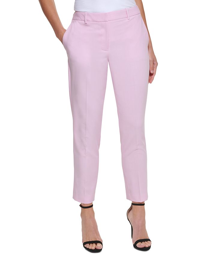 Calça DKNY Essex Ankle Feminina Rosa Tamanho 6
