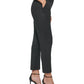 Calça listrada feminina DKNY cintura alta preta tamanho 8 Petite