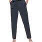 Calça feminina DKNY com cintura curta Paperbag, azul, tamanho 8