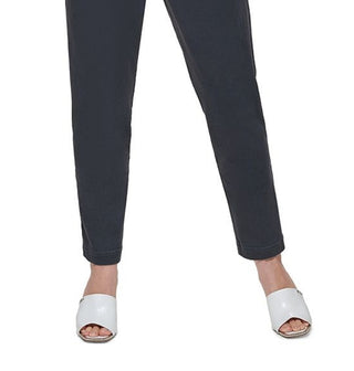 Calça feminina DKNY com cintura curta Paperbag, azul, tamanho 8