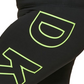 Legging feminina DKNY com cintura alta e logo explodido 7/8, preta, tamanho 2X
