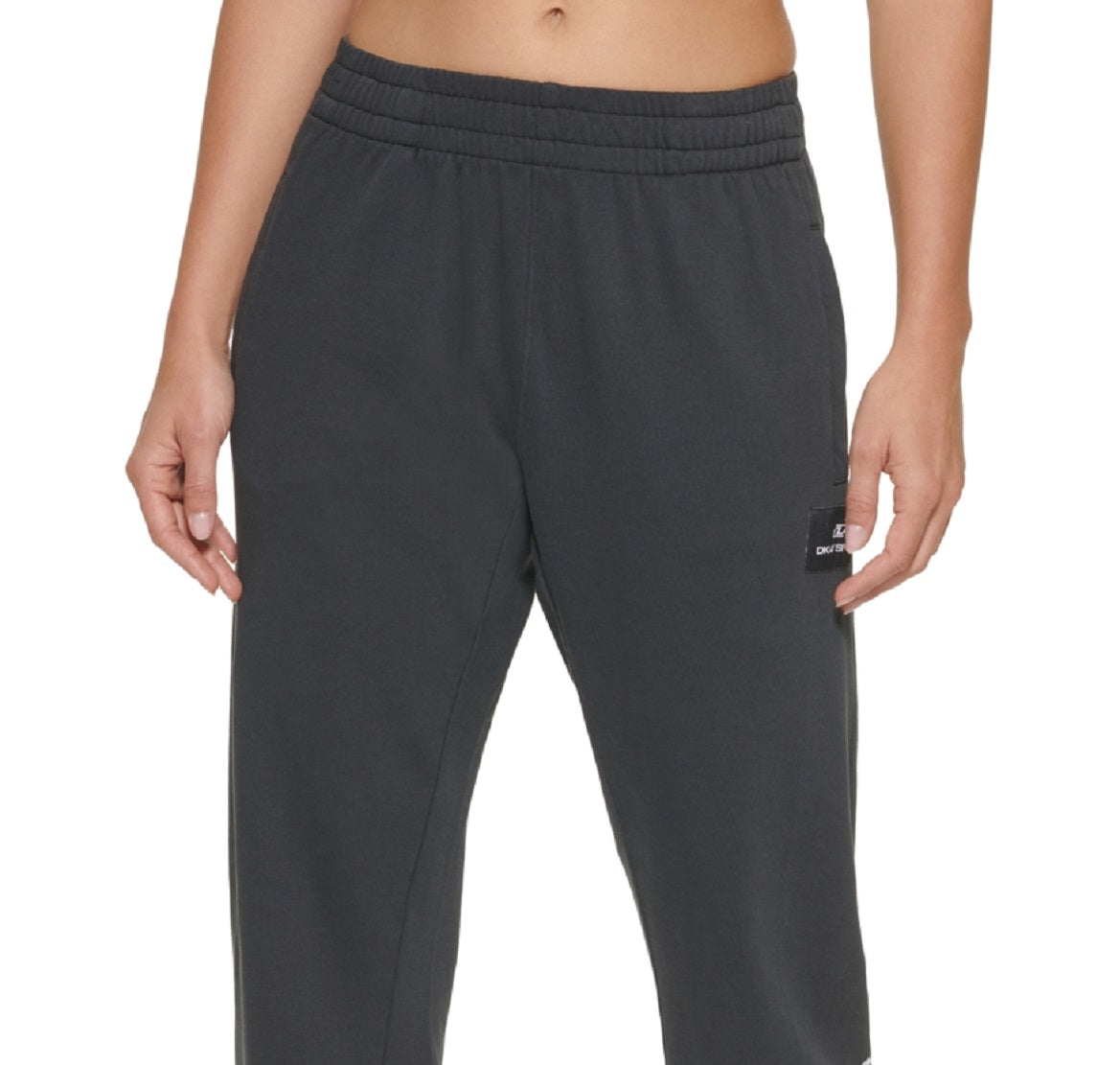 Calça jogger feminina DKNY Tie Dye Cotton, rosa, tamanho X-G