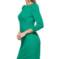 Vestido tubinho com manga franzida DKNY feminino, verde, tamanho 2