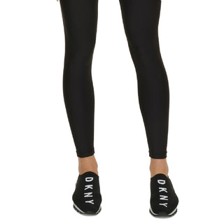 Leggings femininas DKNY Sport Hug &amp; Lift Sculpting 7/8 pretas, tamanho X-S