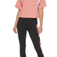 Camiseta feminina com logotipo DKNY laranja, tamanho GG