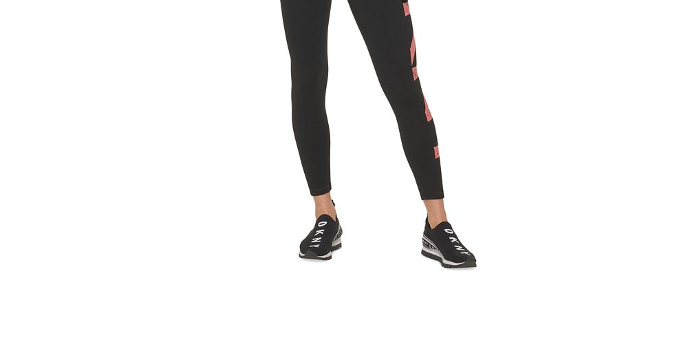 Camiseta feminina com logotipo DKNY laranja, tamanho GG