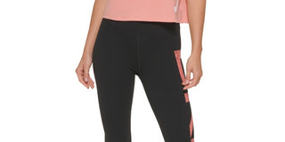 Camiseta feminina com logotipo DKNY laranja, tamanho GG