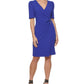 Vestido feminino DKNY com bainha falsa e envelope, roxo, tamanho 14