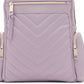 Mochila Chevron Karl Lagerfeld Paris Feminina Roxa Tamanho Regular