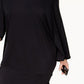 Vestido de saída de praia feminino Michael Kors com amarração lateral, preto, tamanho 2X