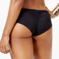 Vince Camuto Riviera Feminino Chirred Cheeky Bikini Bottoms Maiô Preto