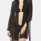 Carmen Marc Valvo Maiô Feminino com Amarração Frontal e Saída de Praia, Preto, Tamanho Grande