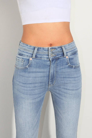 Artemis Vintage - Calça Jeans Bootcut Feminina com Elástico e Cintura Alta