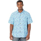 Camisa Tommy Bahama Poolside Tiles Masculina Azul Tamanho XXXL