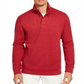 Tommy Bahama Playa Pina Port Moletom com zíper de um quarto masculino, vermelho, tamanho pequeno