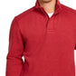 Tommy Bahama Playa Pina Port Moletom com zíper de um quarto masculino, vermelho, tamanho pequeno