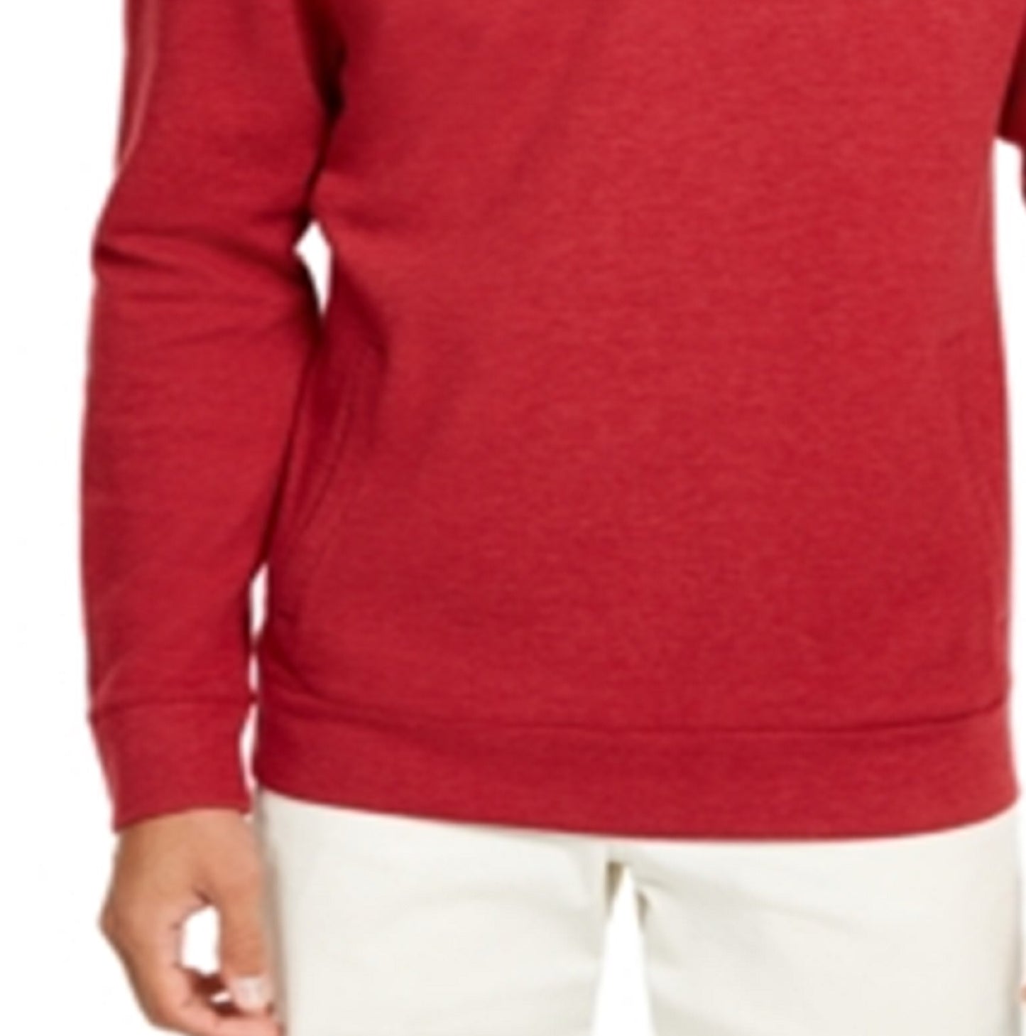 Tommy Bahama Playa Pina Port Moletom com zíper de um quarto masculino, vermelho, tamanho pequeno