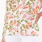 Camisa feminina Tommy Bahama Petal Of Honor com botões, branca, tamanho médio