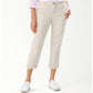 Calça curta feminina Tommy Bahama, branca, tamanho 12