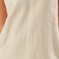 Vestido feminino Tommy Bahama Two Palms com babados e decote em V, linha A, marrom, tamanho médio