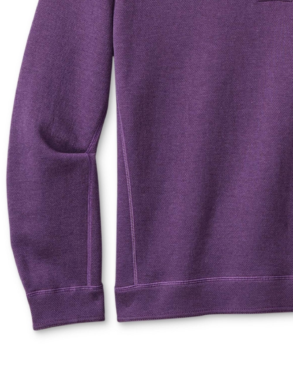 Camisa Tommy Bahama Masculina com Zíper de 1/4 e Manga Curta, Roxa, Tamanho X-G