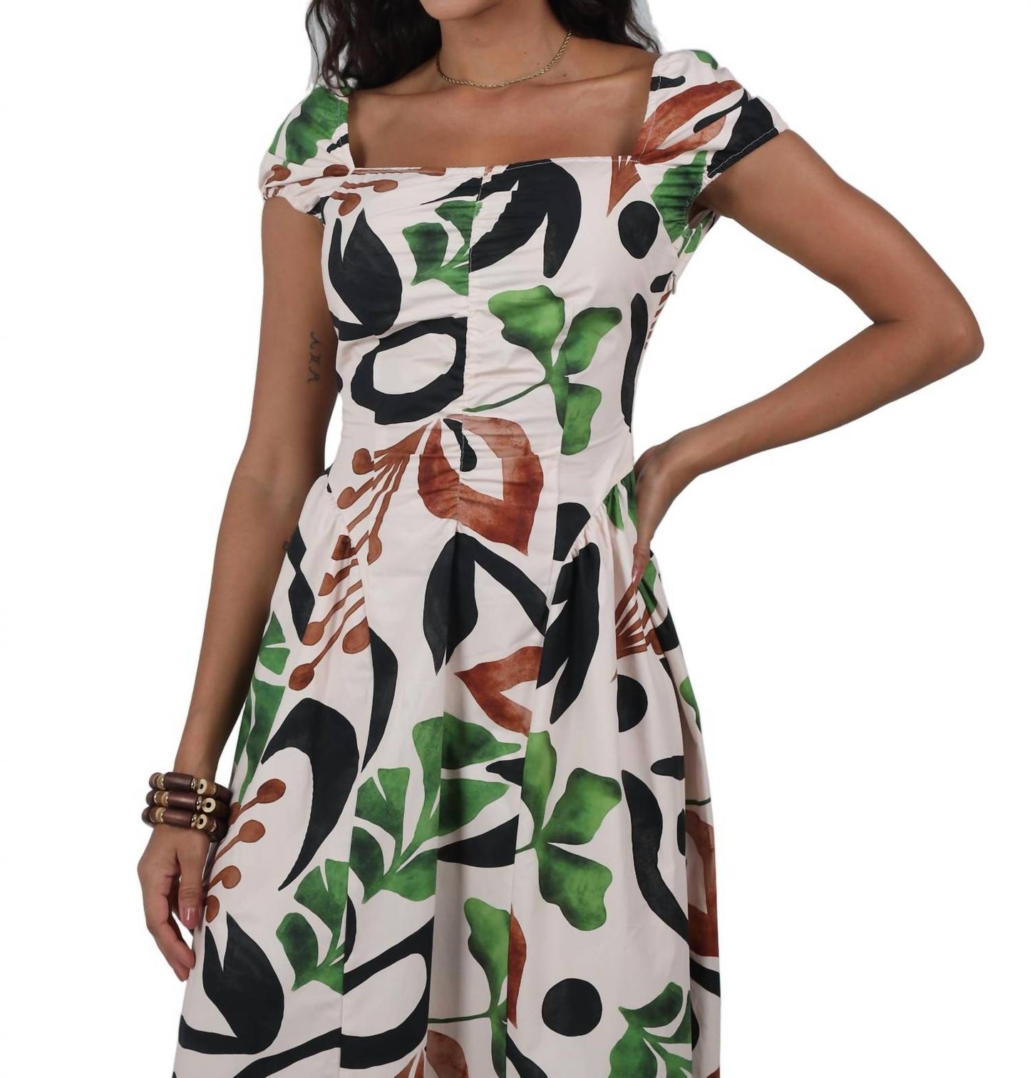 Aylaya - Women's Macron Macro Midi Dress