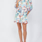 Fate - Tropical Print Scallop Mini Dress