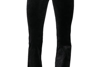PAIGE Lou Lou Velvet High Waist Flare Pants Black Size 25