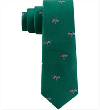 Tommy Hilfiger Toddler &amp; Little Boys Racing Silk Tie Verde Tamanho Único