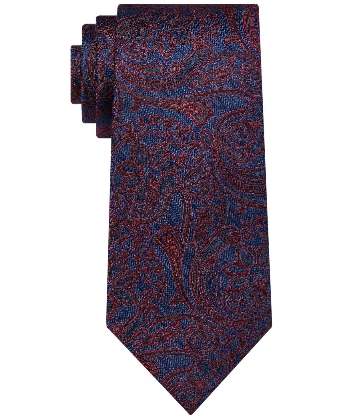 Gravata Paisley com Design Clássico Masculino Michael Kors Vermelha Tamanho Regular