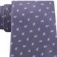 Gravata fina masculina Michael Kors Paisley cinza tamanho regular