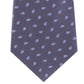Gravata fina masculina Michael Kors Paisley cinza tamanho regular