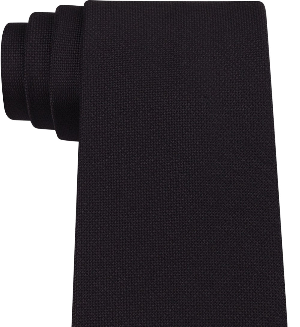 Gravata Calvin Klein Masculina Slim Solid Preta Tamanho Regular
