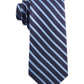 Gravata de seda listrada fina exótica masculina Tommy Hilfiger, azul, tamanho regular