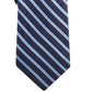 Gravata de seda listrada fina exótica masculina Tommy Hilfiger, azul, tamanho regular