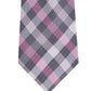 Gravata xadrez Michael Kors Spectrum masculina rosa tamanho regular