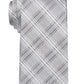 Gravata Calvin Klein Masculina Slim Frosted Xadrez Cinza Tamanho Regular