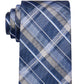 Gravata xadrez Michael Kors Classic Design Masculina Azul Tamanho Regular