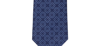 Gravata Calvin Klein X Crossing Geo Masculina Azul Tamanho Regular
