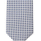 Calvin Klein Gravata Masculina Slim Grid de Seda Azul Tamanho Regular