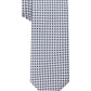 Calvin Klein Gravata Masculina Slim Grid de Seda Azul Tamanho Regular